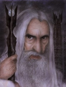 Evil Wizard Saruman inaccurately portrayed here plotting to enslave human race with trans fatssource:http://vegetanivel2.deviantart.com/art/Saruman-Final-213864892